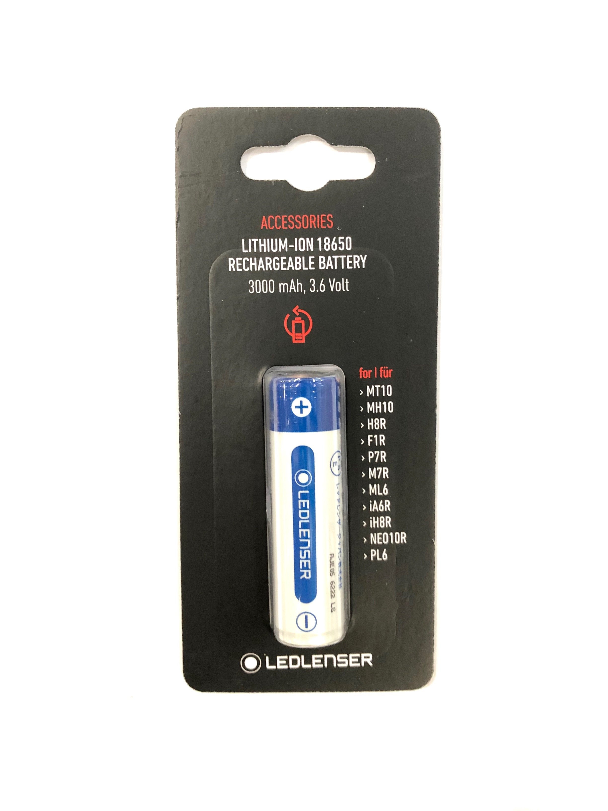 Ledlenser 18650 3000mAh Rechargeable Battery For M7R, M7RX, X7R, F1R, P7R,MT10,MH10 and H8R Led Torches-Tactical Gear UK