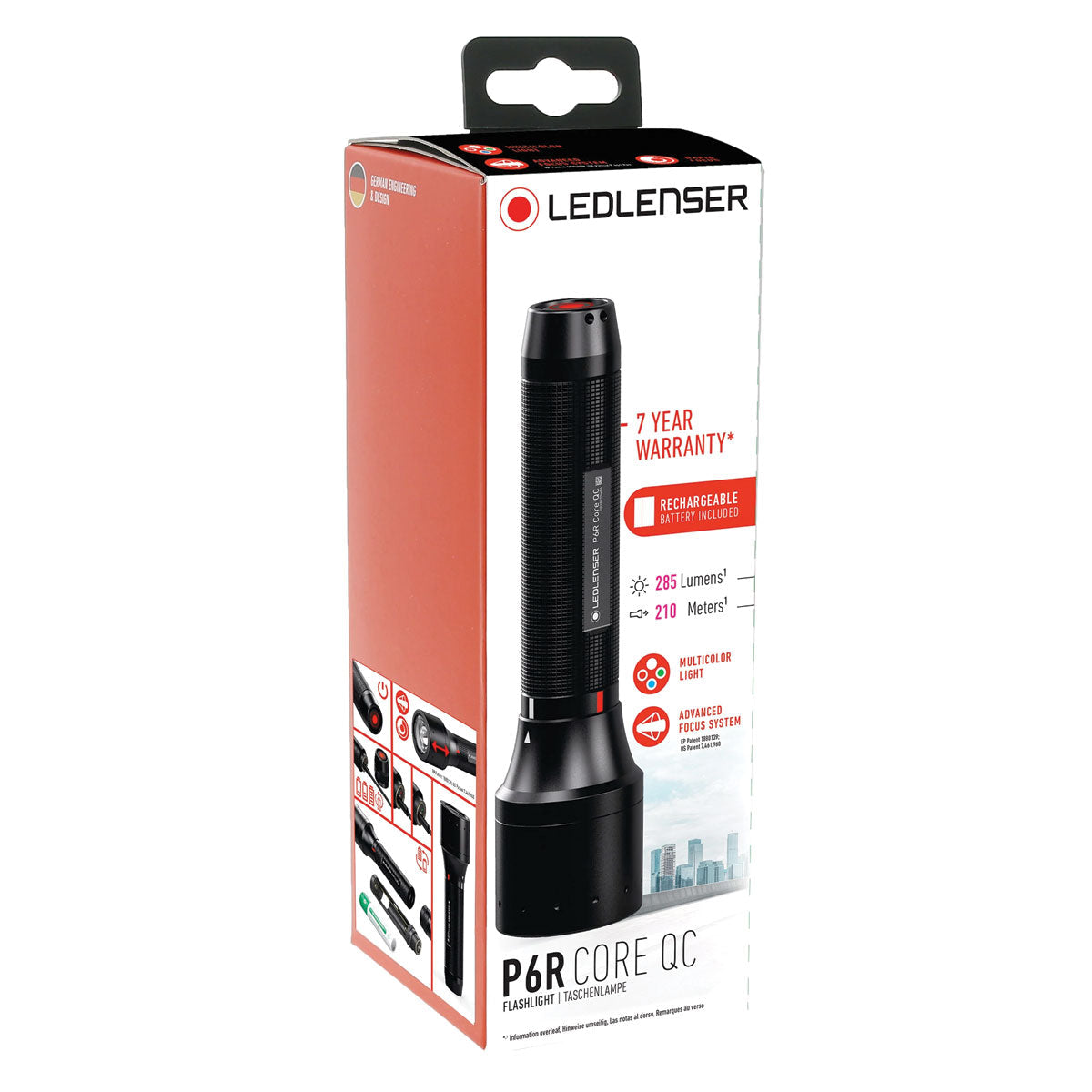 Ledlenser P6R Core QC Quad 4 Colour Rechargeable Torch-Tactical Gear UK