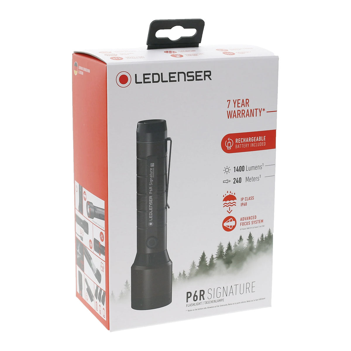 Ledlenser P6R Signature Rechargeable Torch with Box-Tactical Gear UK