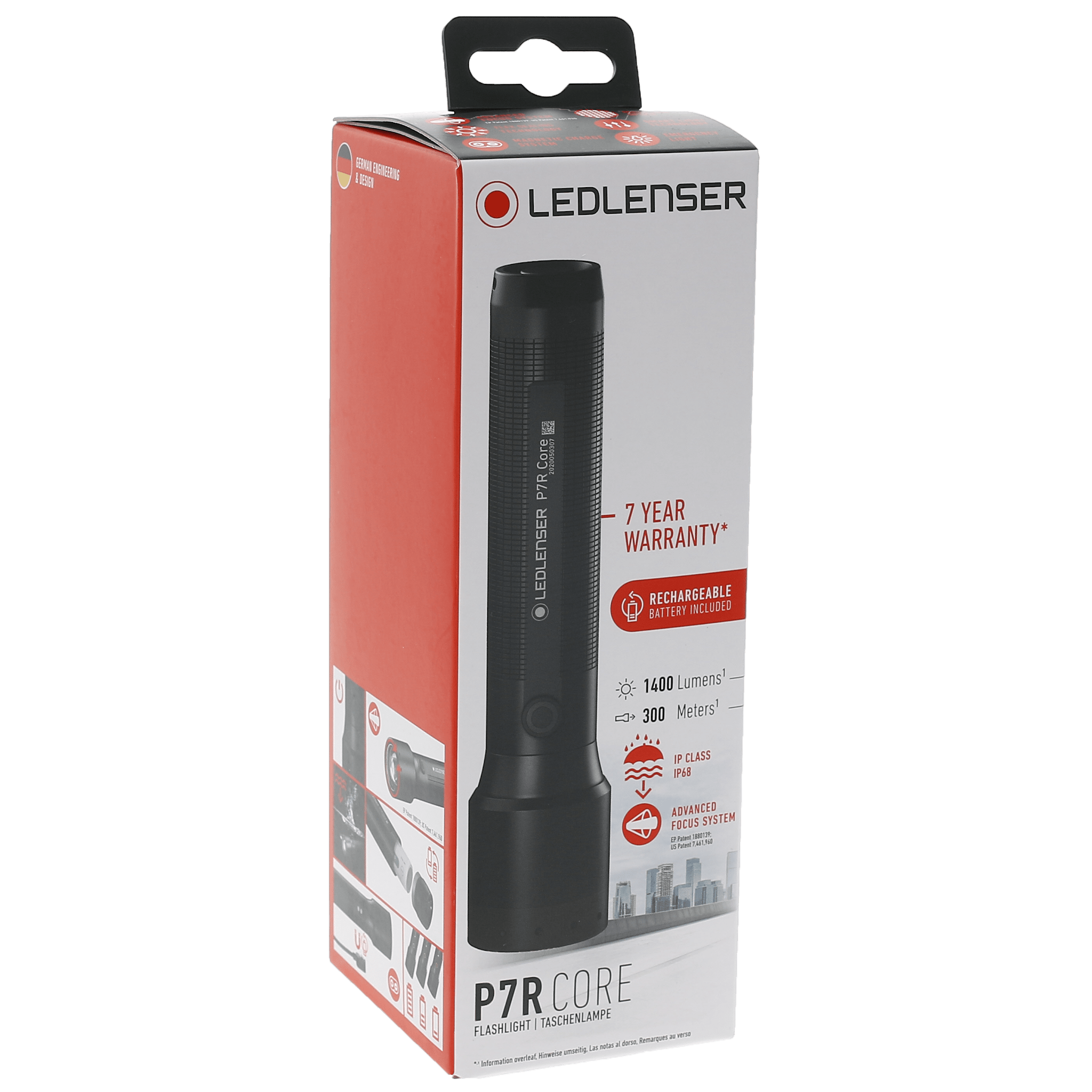 Ledlenser P7R Core 1400 Lumens Rechargeable Flashlight-Tactical Gear UK