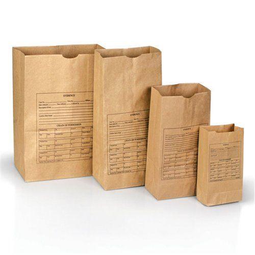 Lightning Powder Printed Paper Evidence Bags Various Sizes 100 Pack-Tactical Gear UK