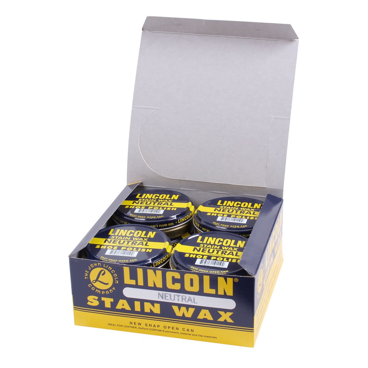 Lincoln USMC Stain Wax Shoe Polish Black-Tactical Gear UK