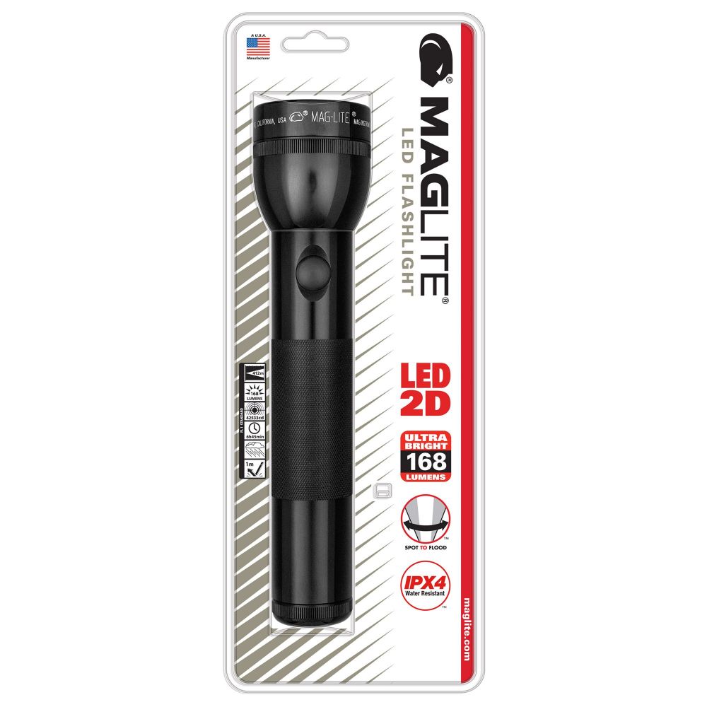 Maglite 2 Cell D LED Flashlight in Blister Pack-Tactical Gear UK