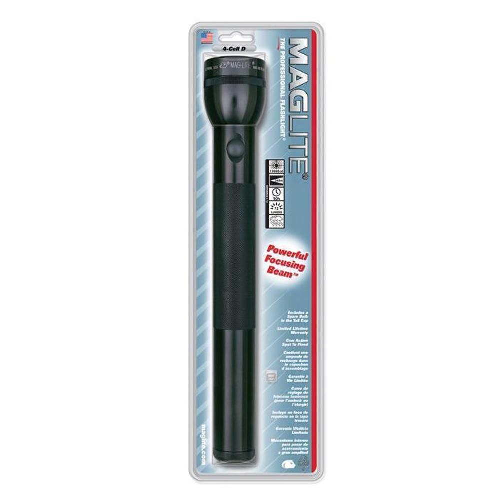 Maglite 4 Cell D Xenon Incandescent Flashlight in Hang Pack-Tactical Gear UK