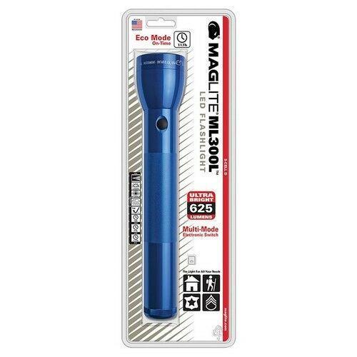 Maglite ML300L 3D Cell LED Flashlight Blue-Tactical Gear UK