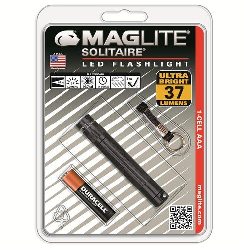 MagLite Solitaire LED AAA Flashlight Presentation Box, Black-Tactical Gear UK