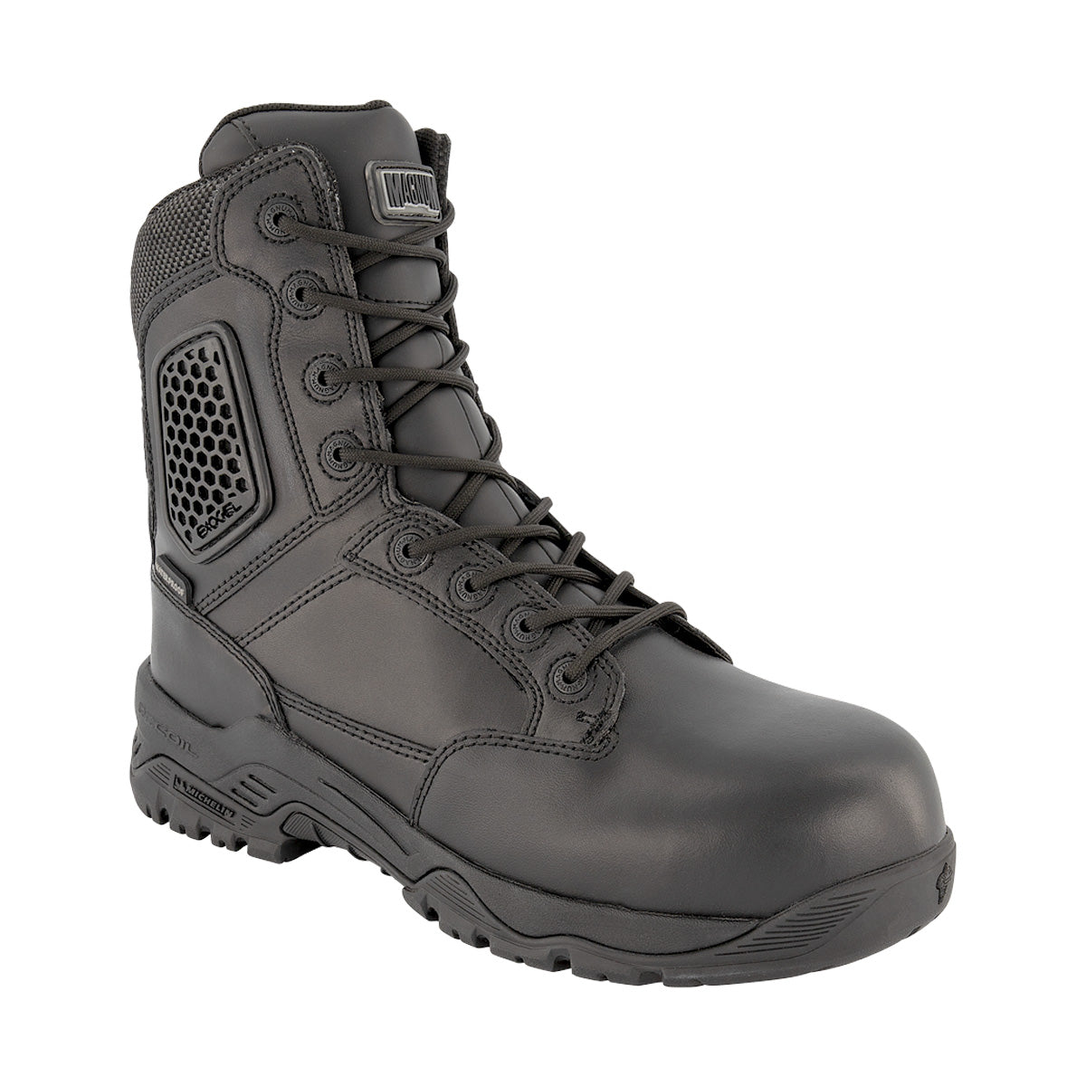 Magnum Strike Force 8.0 Leather Side-Zip Waterproof Boot Black-Tactical Gear UK
