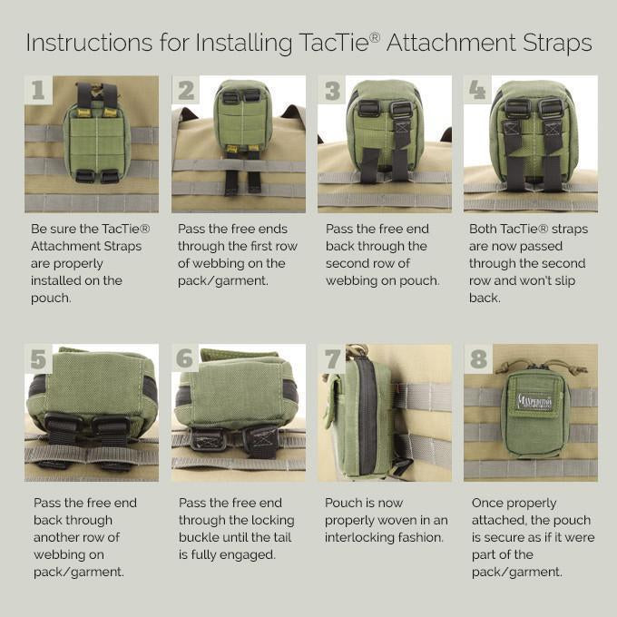 Maxpedition 5" TacTie Attachment Strap (Pack of 4)-Tactical Gear UK