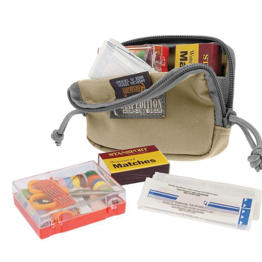 Maxpedition Hook & Loop 3x 5 Inches Zipper Pocket Khaki Foliage-Tactical Gear UK