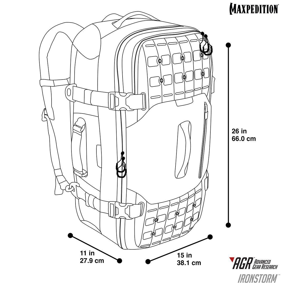 Maxpedition Ironstorm Adventure Travel Bag 62L-Tactical Gear UK