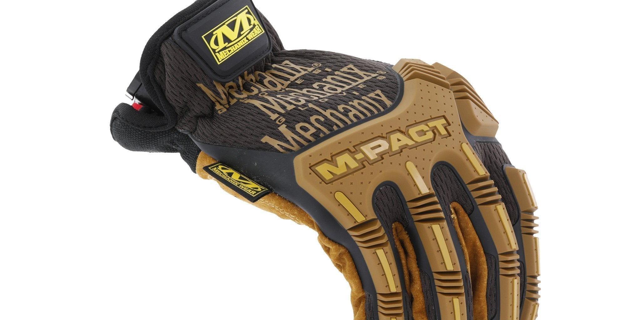 Mechanix Wear Durahide M-Pact Open Cuff Leather Glove-Tactical Gear UK