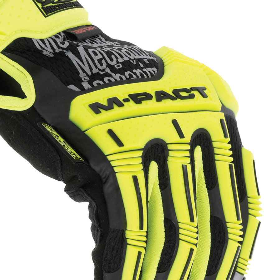 Mechanix Wear Hi-Viz M-Pact D5 - High-Visibility Impact Gloves SMP-C91-Tactical Gear UK