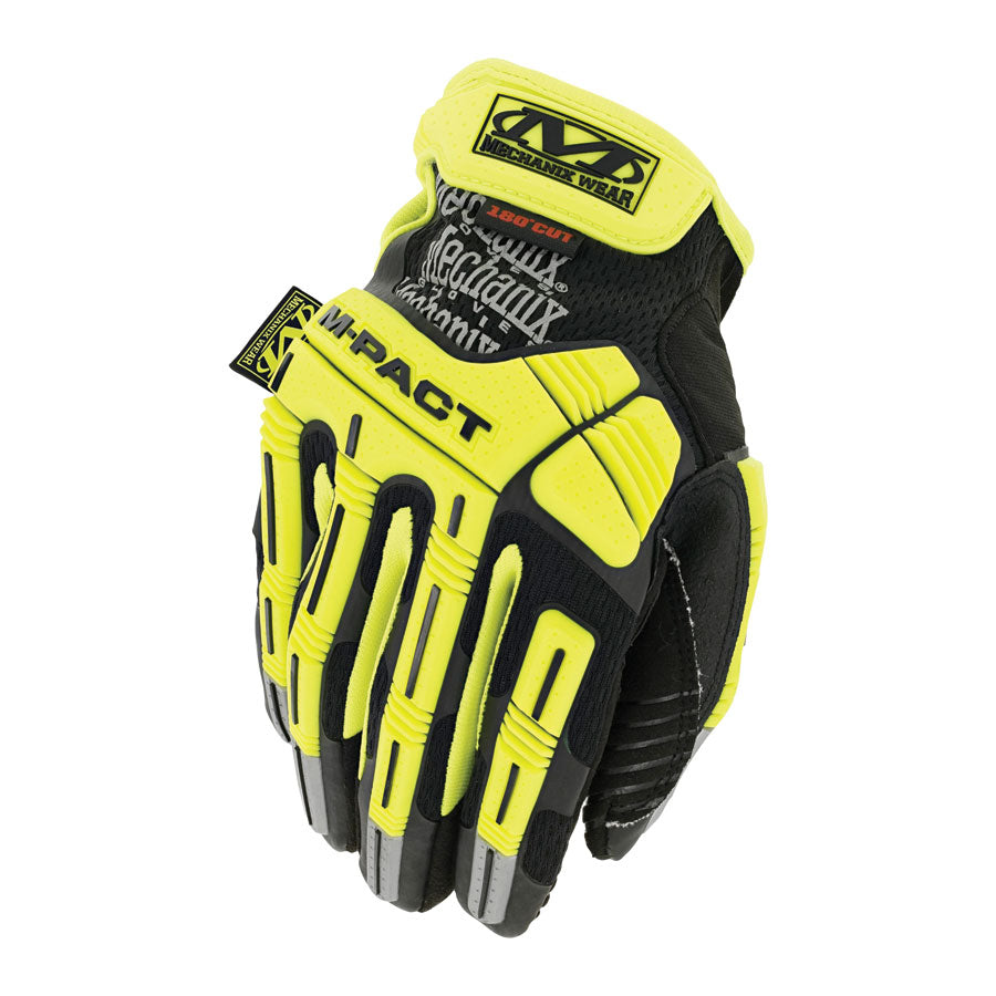 Mechanix Wear Hi-Viz M-Pact D5 - High-Visibility Impact Gloves SMP-C91-Tactical Gear UK