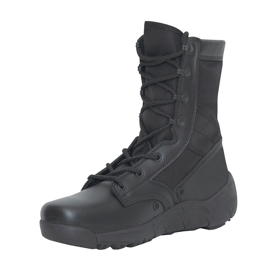 Milspec 8 Inch V-Max Lightweight Tactical Boot Black-Tactical Gear UK