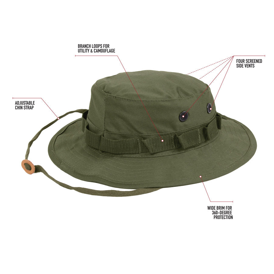 MilSpec Boonie Hat - Olive Drab-Tactical Gear UK