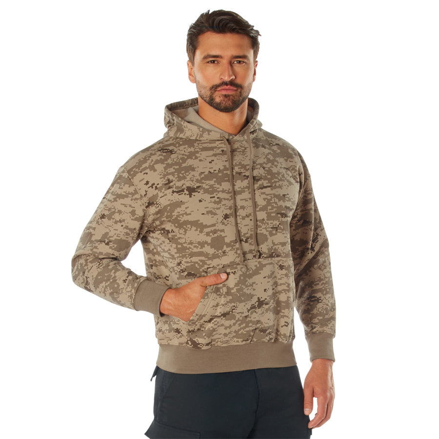MilSpec Camo Pullover Hooded Sweatshirt - Desert Digital Camo Large-Tactical Gear UK