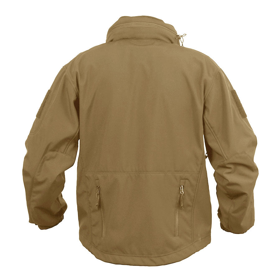 MilSpec Concealed Carry Soft Shell Jacket Coyote Brown-Tactical Gear UK