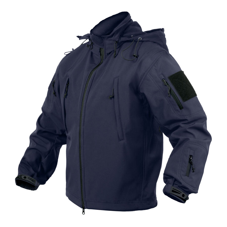 MilSpec Concealed Carry Soft Shell Jacket Midnight Navy Blue-Tactical Gear UK