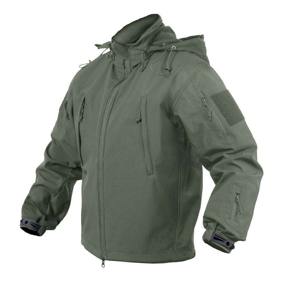 MilSpec Concealed Carry Soft Shell Jacket Olive Drab-Tactical Gear UK