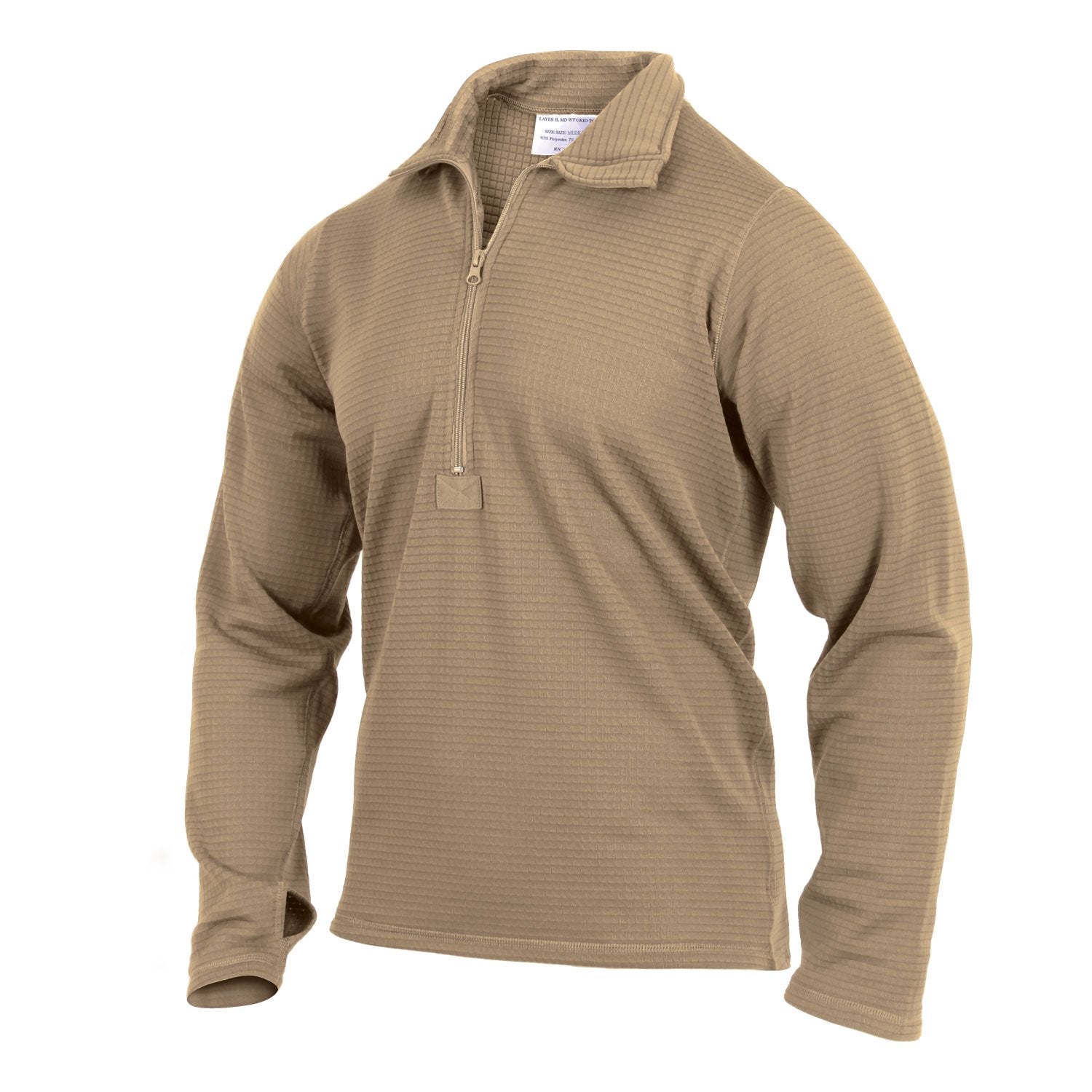 MilSpec ECWCS Gen III Midweight Underwear Top Level II Desert Sand-Tactical Gear UK