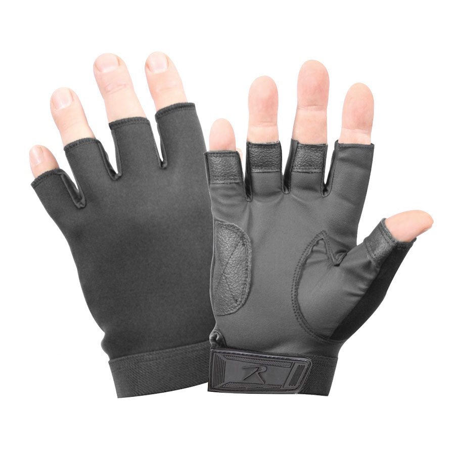 Milspec Fingerless Stretch Fabric Duty Gloves-Tactical Gear UK