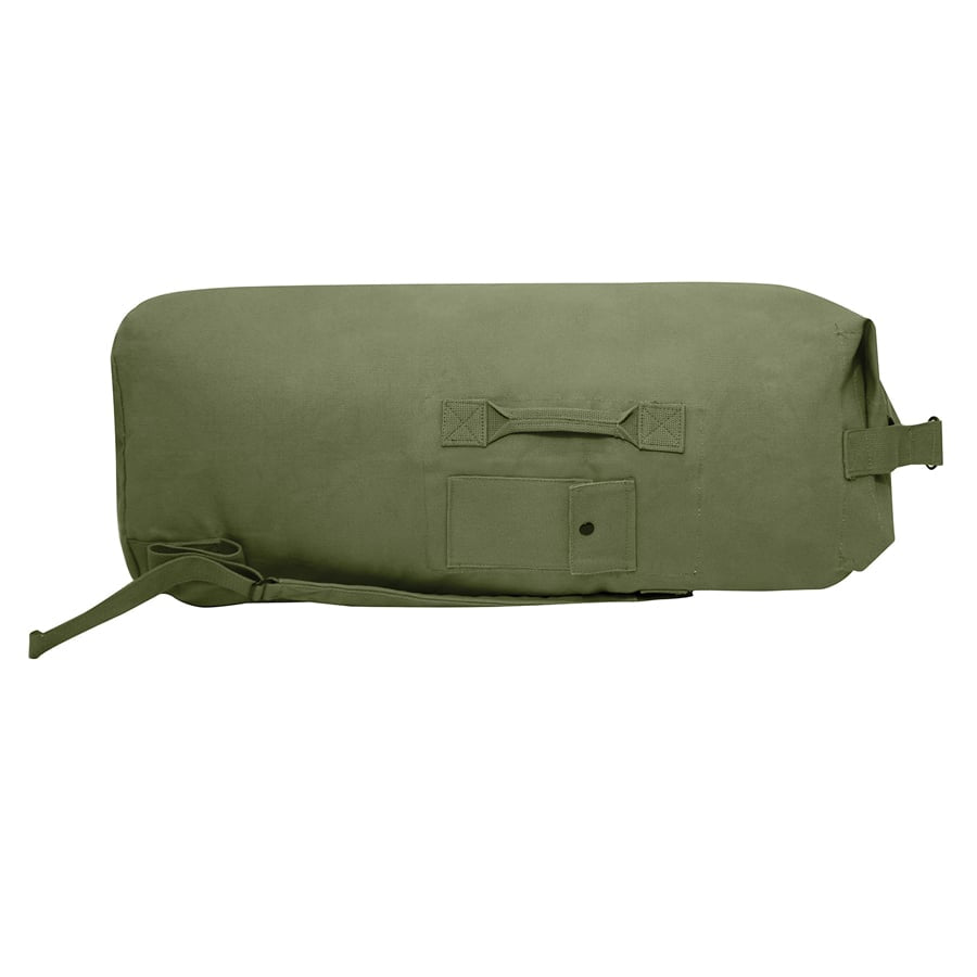 Milspec G.I. Style Canvas Double Strap Duffle Bag 89.6L - Olive Drab-Tactical Gear UK