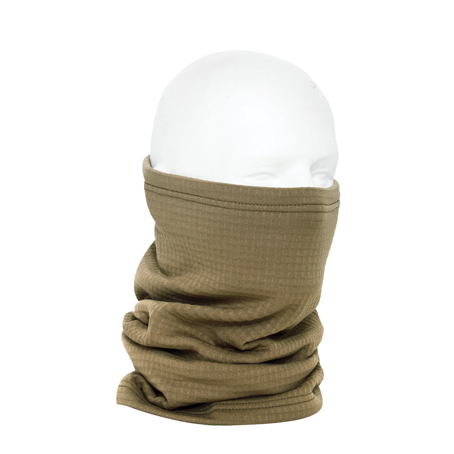 MilSpec Grid Fleece Neck Gaiter Gen III Level 2 - Coyote Brown-Tactical Gear UK