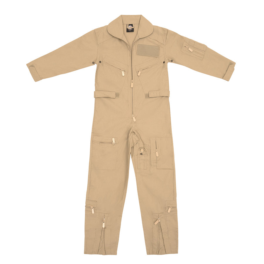 MilSpec Kids Flightsuit Khaki - Small-Tactical Gear UK