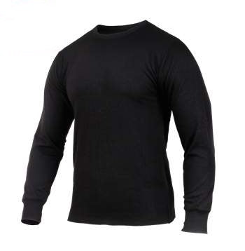 MilSpec Midweight Thermal Knit Top Black-Tactical Gear UK