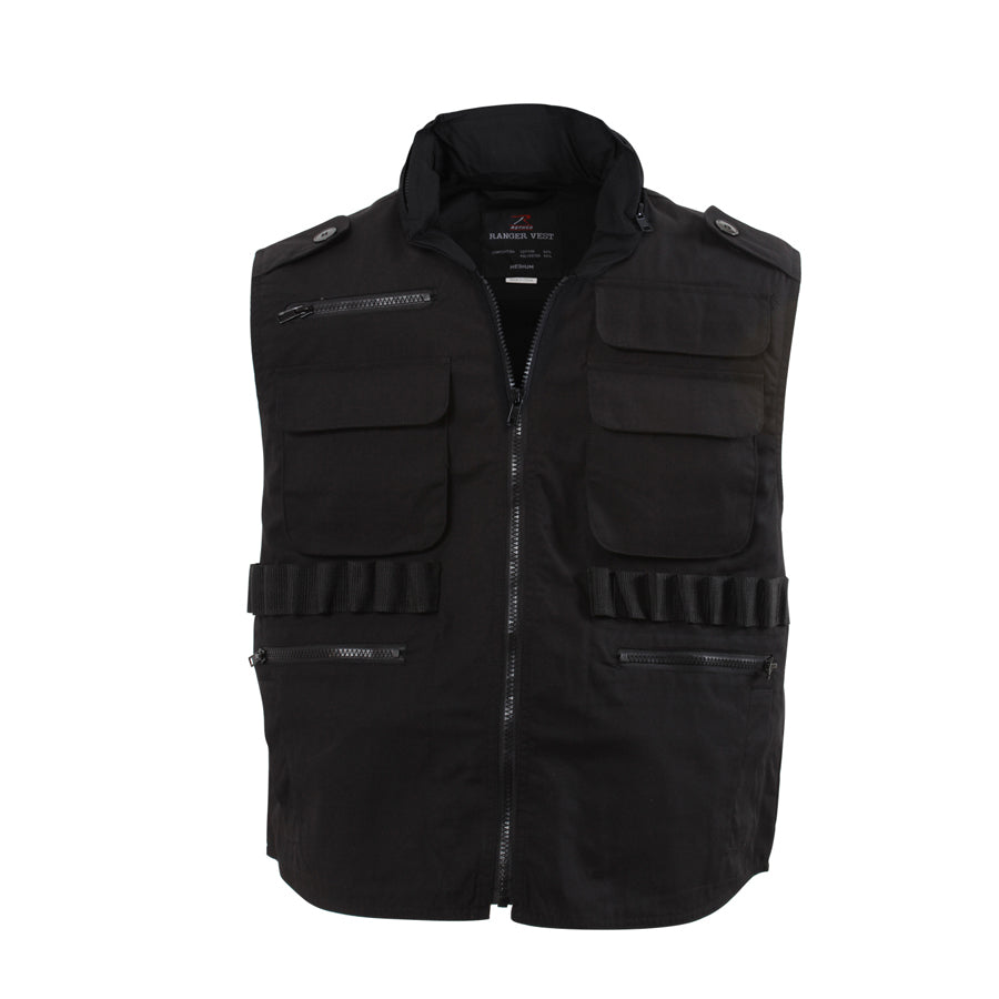 MilSpec Ranger Vest - Black-Tactical Gear UK