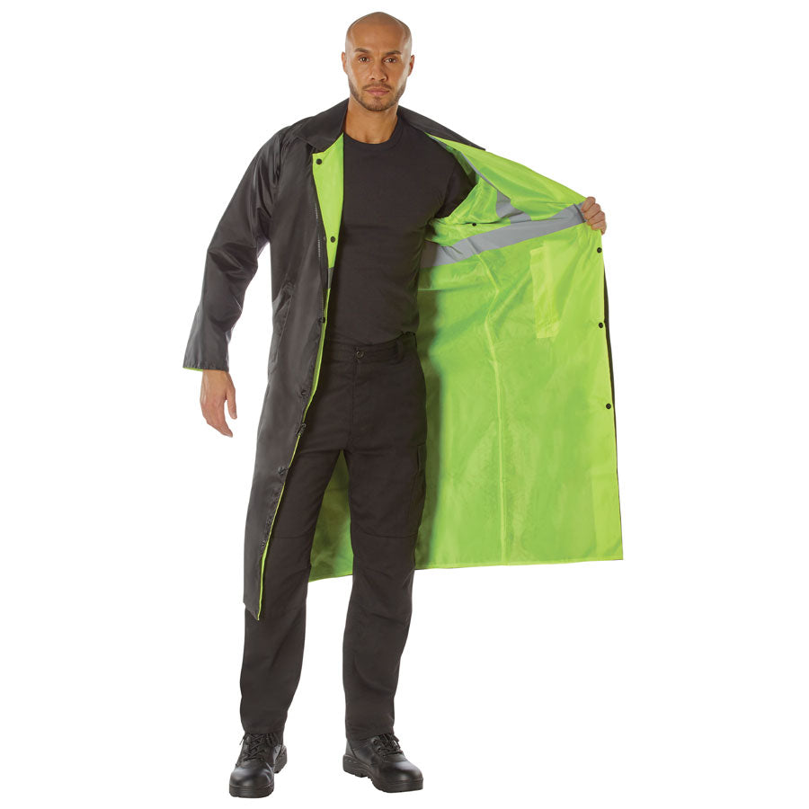 MilSpec Reversible Reflective Rain Parka Safety Green-Tactical Gear UK
