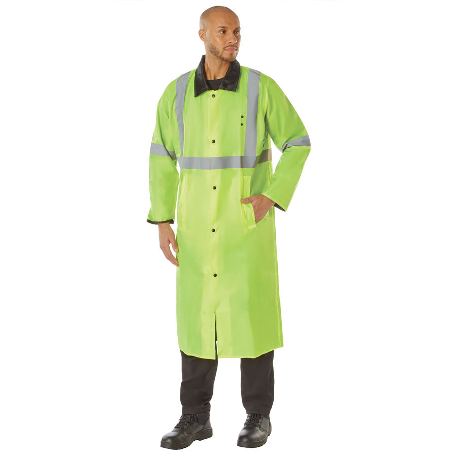 MilSpec Reversible Reflective Rain Parka Safety Green-Tactical Gear UK