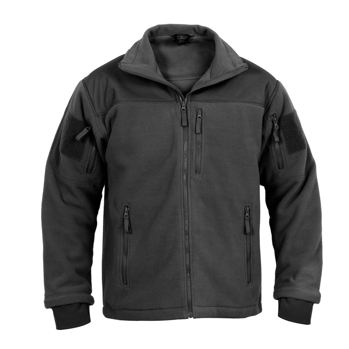MilSpec Spec Ops Tactical Fleece Jacket Black-Tactical Gear UK