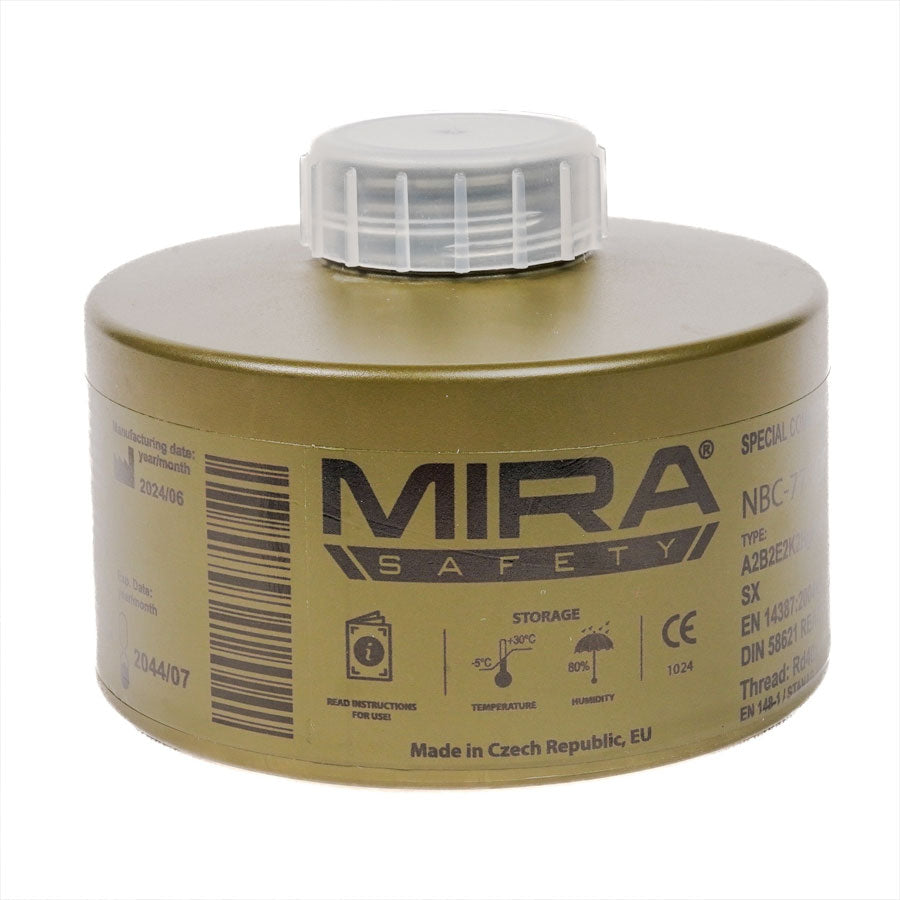 Mira Safety CBRN Gas Mask Filter NBC77 SOF 40mm Thread Canister-Tactical Gear UK