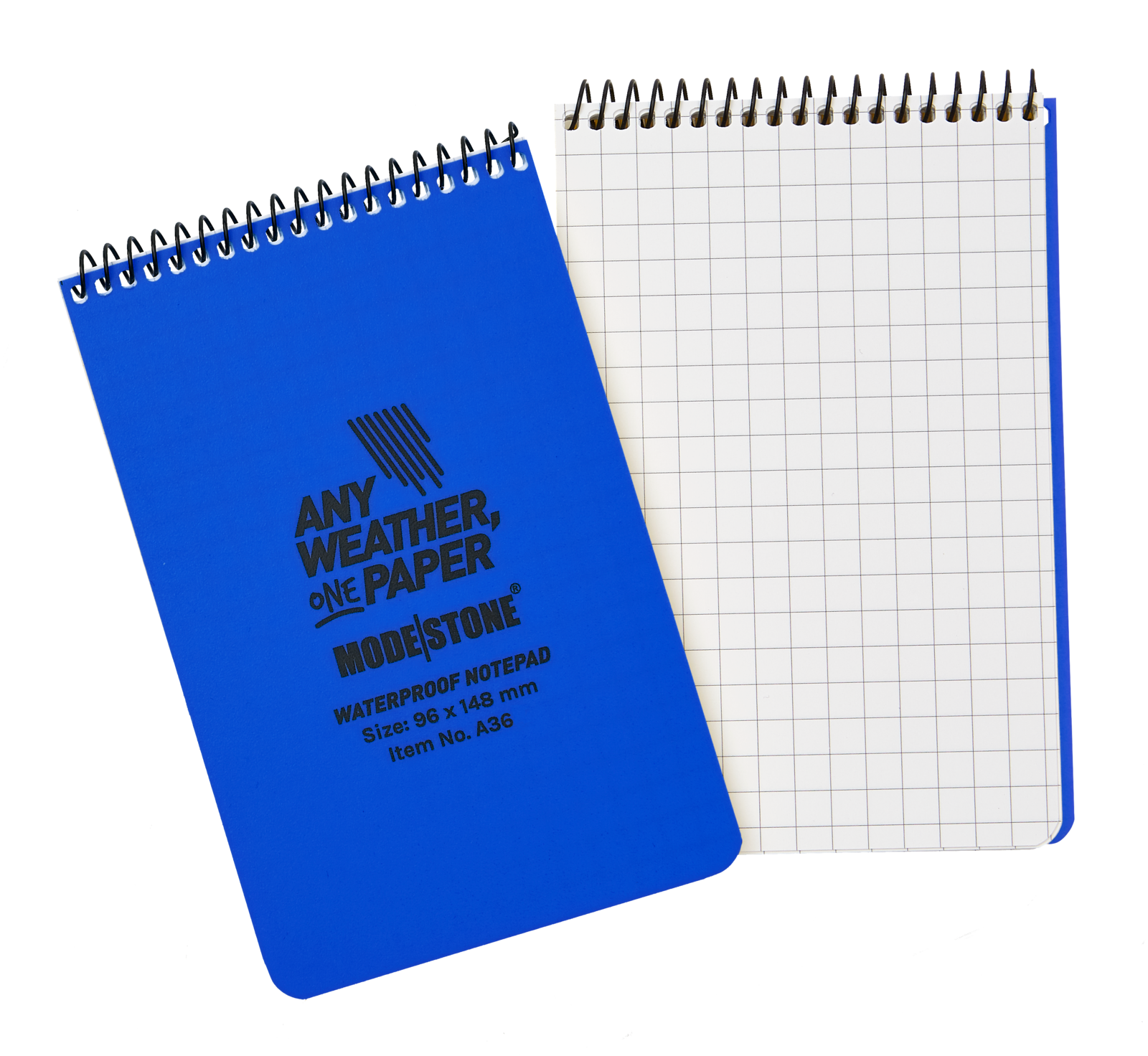 Modestone A36 Top Spiral Notepad 96x148mm 50 Sheets Blue-Tactical Gear UK