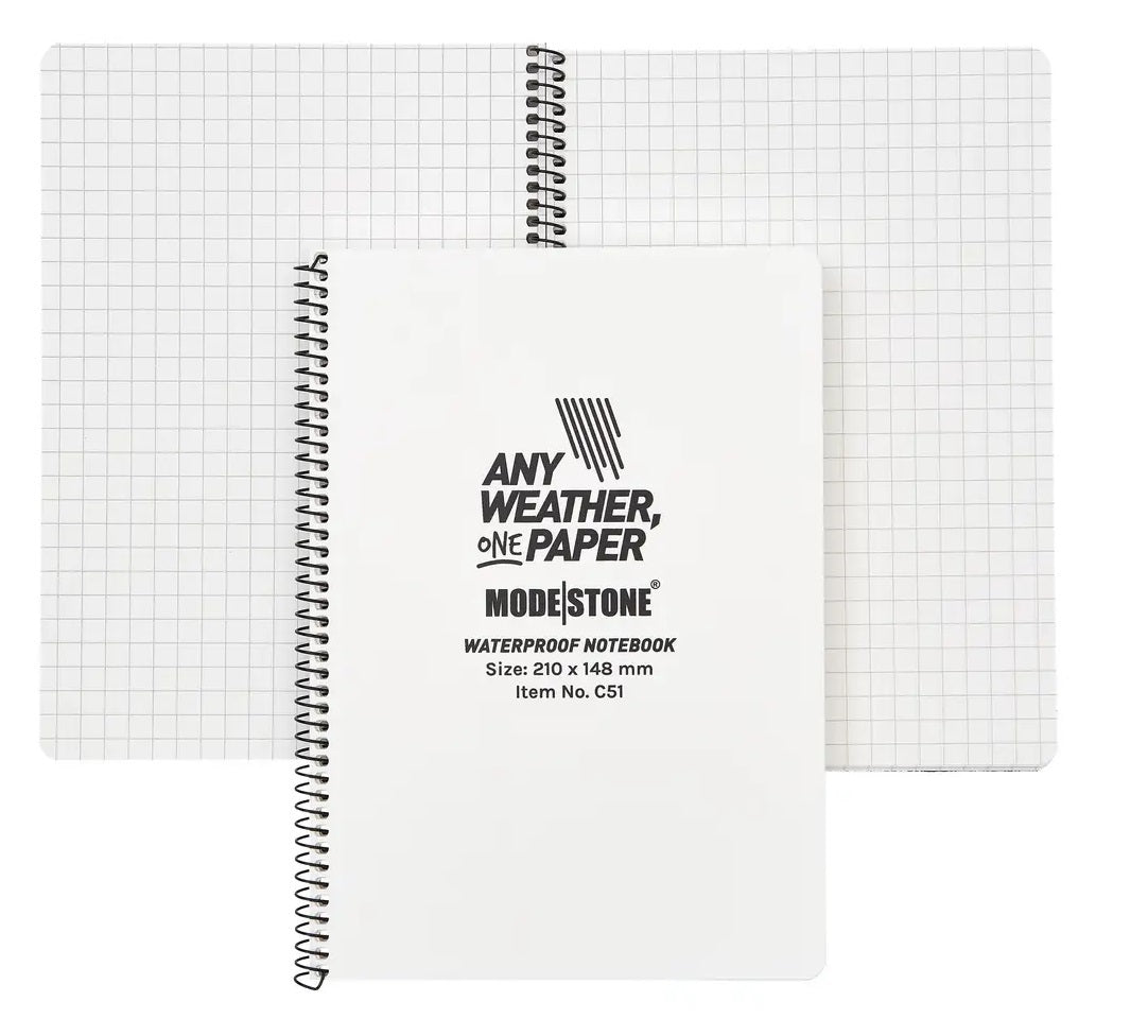 Modestone C51 Side Spiral Notepad A5 148x210mm 50 Sheets White-Tactical Gear UK