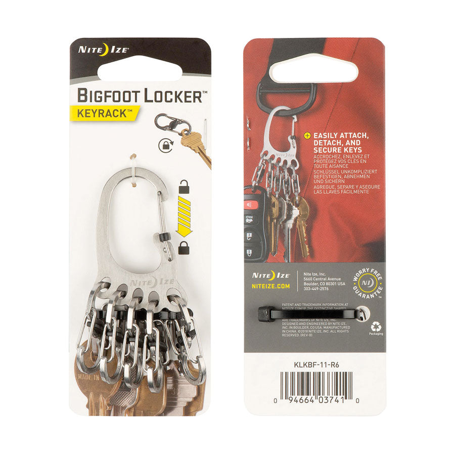 Nite Ize BigFoot Locker KeyRack Stainless Steel-Tactical Gear UK