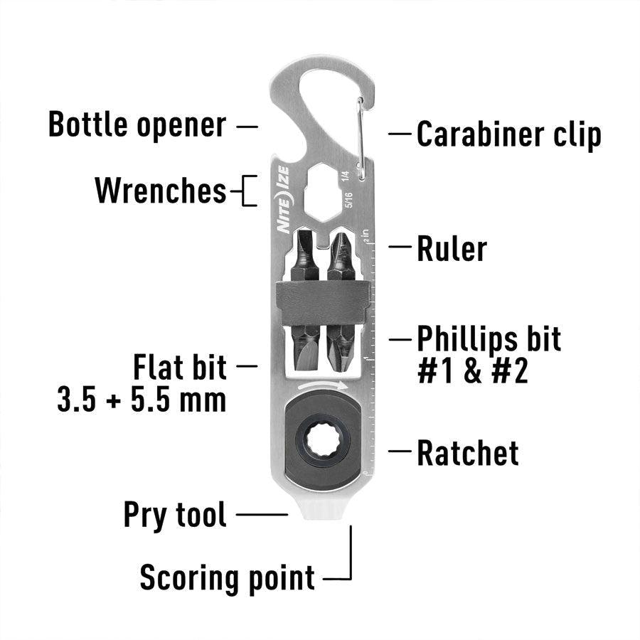 Nite Ize DoohicKey Ratchet Key Tool-Tactical Gear UK