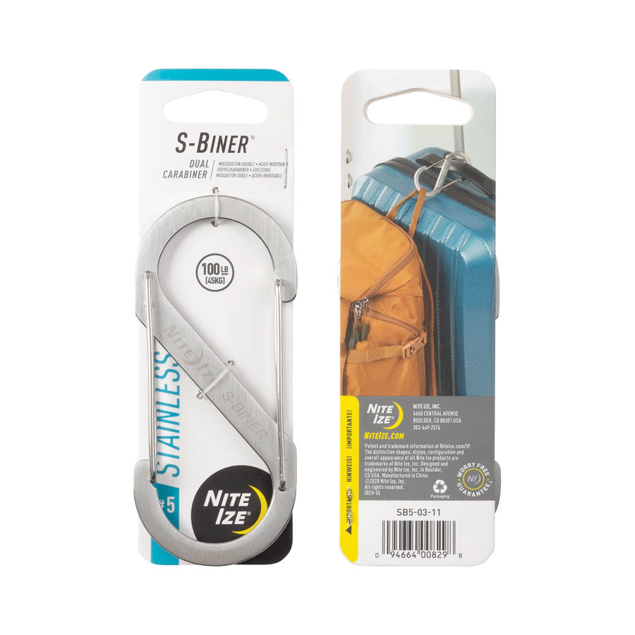 Nite Ize S-Biner Dual Carabiner Stainless Steel-Tactical Gear UK