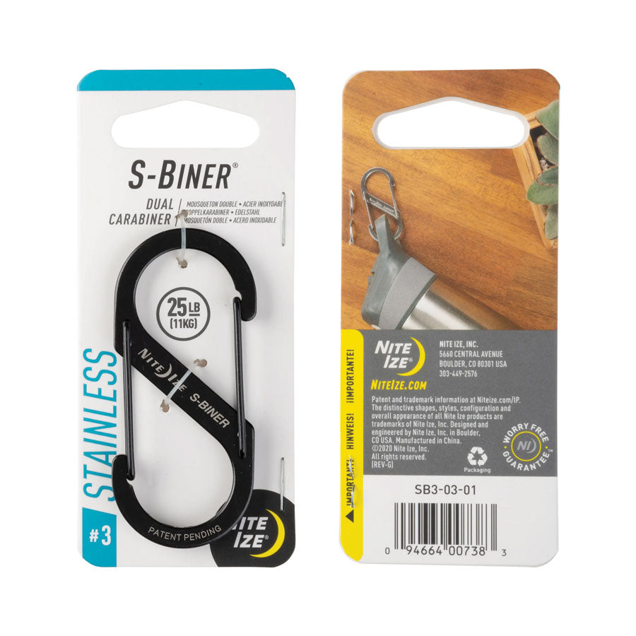 Nite Ize S-Biner Dual Carabiner Stainless Steel-Tactical Gear UK