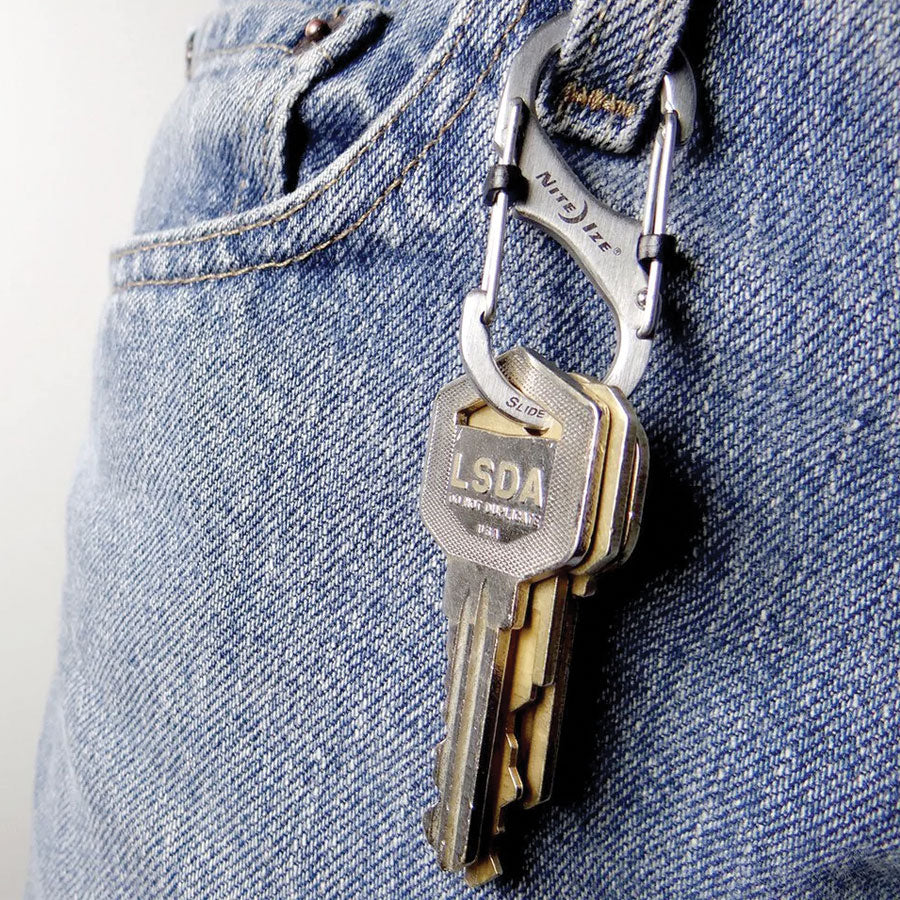 Nite-Ize S-Biner SlideLock #2 Steel Black-Tactical Gear UK