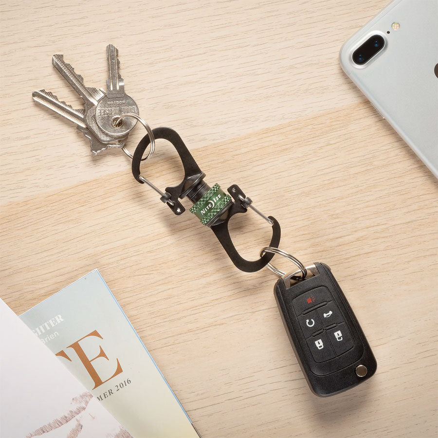 Nite Ize SlideLock 360° Magnetic Locking Carabiner Olive-Tactical Gear UK