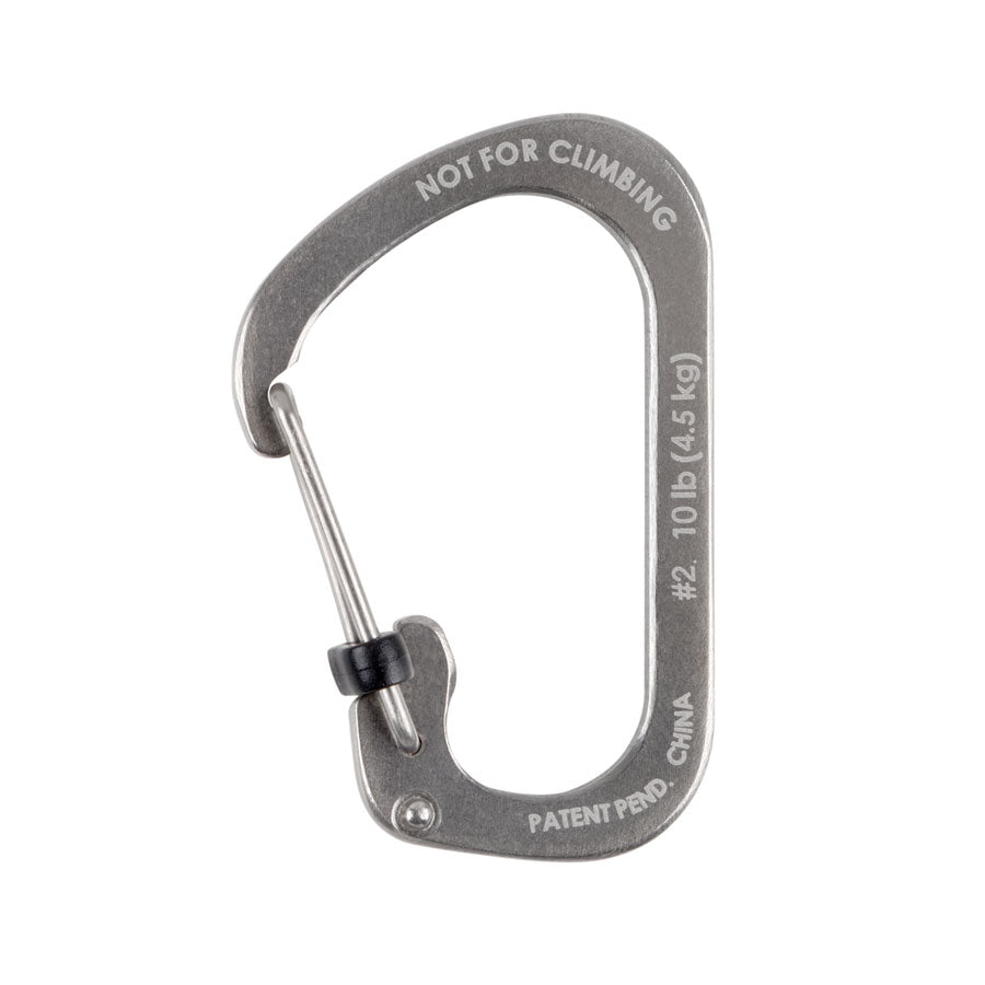 Nite Ize SlideLock Carabiner Stainless Steel #2-Tactical Gear UK