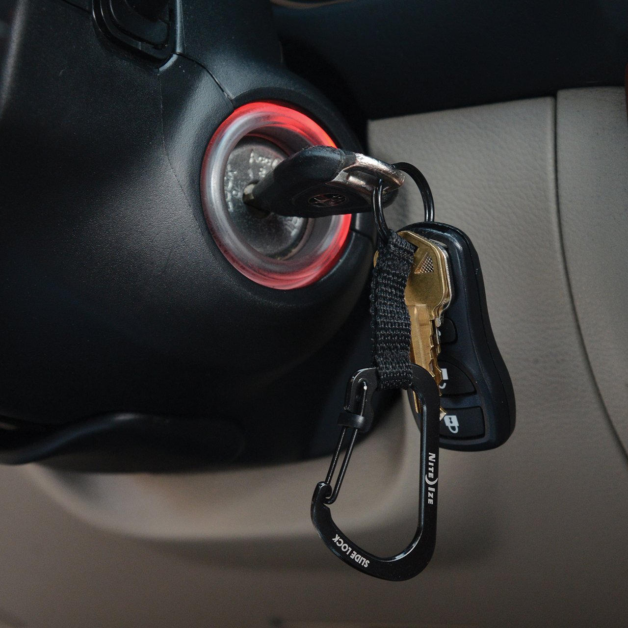 Nite-Ize SlideLock Keyring #3 Steel Black-Tactical Gear UK