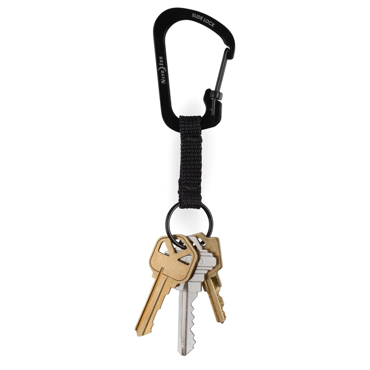 Nite-Ize SlideLock Keyring #3 Steel Black-Tactical Gear UK
