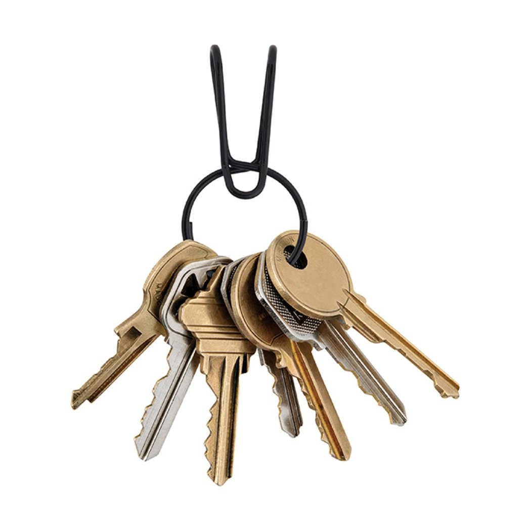 Nite-Ize SqueezeRing Easy Load Key Clip Black-Tactical Gear UK