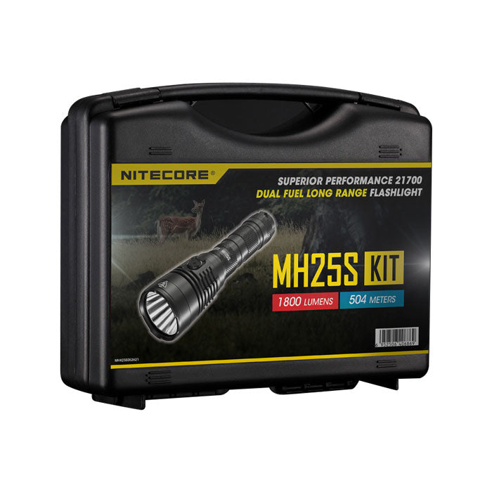 Nitecore MH25S Powerful 1800 Lumen 504m Long range Tactical Torch Kit-Tactical Gear UK