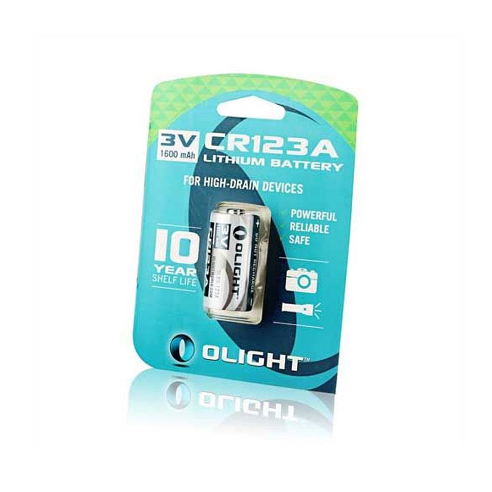 Olight 1600mAh CR123A Lithium battery OLB-CR123A-Tactical Gear UK