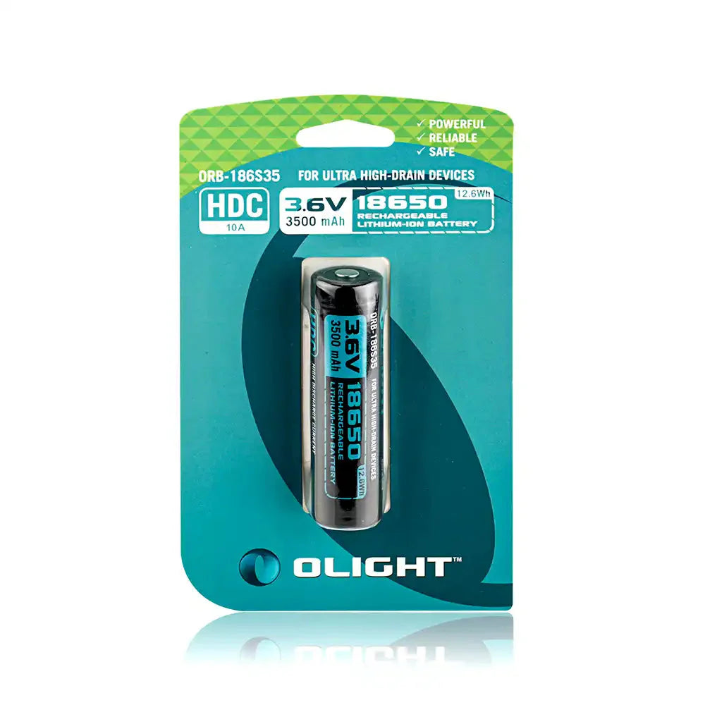 Olight 3500mAh 18650 protected Li-ion rechargeable battery ORB-186S35-Tactical Gear UK