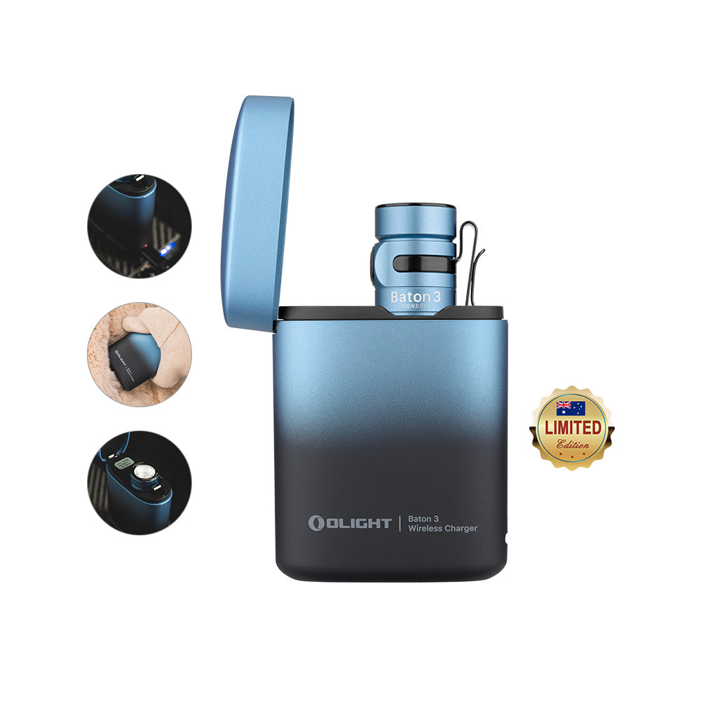 Olight Baton 3 1200 lumens Rechargeable Premium Edition & Wireless Charger Torch-Tactical Gear UK